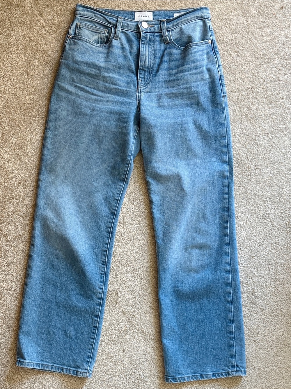 Frame Le Jane High Waist Ankle Straight Leg Jeans Size 27